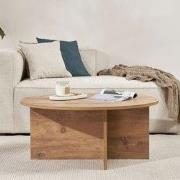 Ronde salontafel Dakota dennenhout melamine 90x90x40 cm