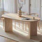 Sablin Eettafel Melamine Travertine 180x89,5x75 cm