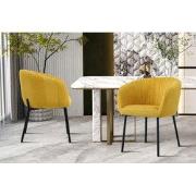 "Chair 'Sevilla' Fabric Yellow" - 57 x  x 44 - Textiel