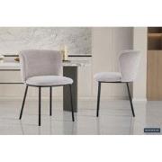 Stoel 'Arthur' Stof Ote Belfast 23 Beige - 52 x  x 54 - Textiel