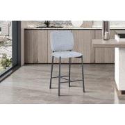 Barkruk 'Sophia' Stof Lichtgrijs - 56