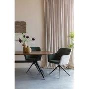 Eetkamerstoel Beige/Bruin - Zithoogte 49,5cm - 63x63x83,5cm - Daley - ...