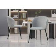 "Chair 'Toledo' Fabric Light Grey"