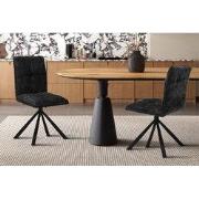 Stoel 'Jack' Draaibaar tot 0 Stof Donkergrijs