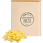 OTIX Pasta pot - Beige - voorraadpot - Pasta - Bewaardoos - metaal - m...