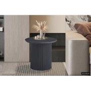 Salontafel 'Lagos' 50 cm Rond Decor Donkerbruin - 50 x  x 50 - MDF