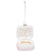 Christmas Decoration -  Christmas Hanger - Marry Me Rings - Pink/ Whit...