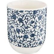 Clayre & Eef Mok 100 ml Blauw Porselein Bladeren