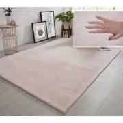 Fluffy vloerkleed - Effen Hoogpolig Super Zacht - Roze - 160 X 230 CM