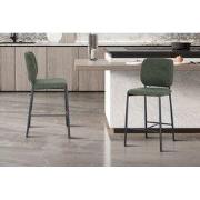 Barkruk 'Sophia' Stof Groen - 555 x  x 99.00 - Stof, Metaal