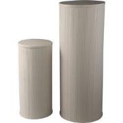 PTMD - Bloemenzuil Midda - Wit - 38.5x38.5x100cm - Set van 2