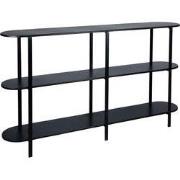 PTMD - Bijzettafel Sophisticated - Zwart - 160x31x90.5cm