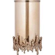 PTMD - Windlicht Barrie - Bruin - 17x17x30cm