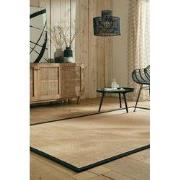 Kira vloerkleed - Jute - Laagpolig - Visgraatpatroon Modern - Naturel ...