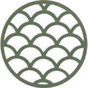 Krumble Pannenonderzetter - Schubben - Diameter 14 cm - Groen