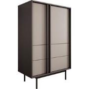 Meubella - Antigo - Dressoir - Beige/Antraciet - 83x43x127 cm