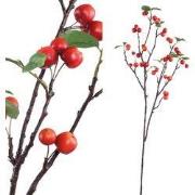 PTMD - Kunstblad Leaves - Rood - 67x25x118cm