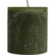 PTMD - Kaars Rustic Outdoor - Groen - 15x15x16cm