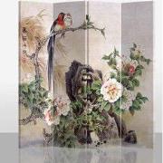 Fine Asianliving Chinees Kamerscherm B160xH180cm 4 Panelen Vogels en