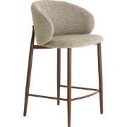 Light & Living - Barkruk ALUKO - 57x55x94cm - Bruin - Set van 2