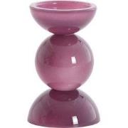 Light & Living - Kaarsenhouder ITINGA - Ø9.5x15.5 cm - Paars