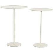 Light & Living - Bijzettafel LIA - Ø38x54 cm - Wit - Set van 2
