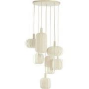 Light & Living - Hanglamp TUFIA - Ø53x34 cm - Wit