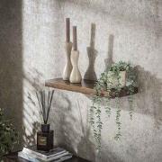 Wandplank Noa 60 cm Massief Acaciahout Drift Brown