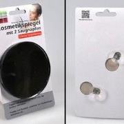 Kosmetische  Spiegel 5x Vergroot met 2 Zuignappen