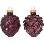 Dennenappel glas d5h7 cm d.mv 6st