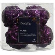 Dennenappel glas d5h7 cm vijg 6 st