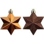 Ster kunststof L9b9h12 cm espresso 12 st