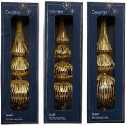 Piek glas L7,2b7,2h31 cm goud a3