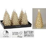 Led kaars boom 17 cm goud