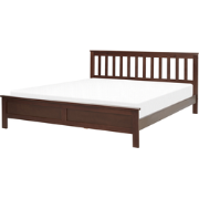 MAYENNE  - Tweepersoonsbed - Donkerbruin - 160 x 200 cm - Dennenhout