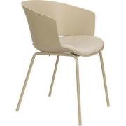 Housecraft Living Jessica Eetkamerstoel met armleuning Beige - Set van...