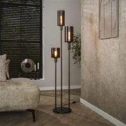Hoyz Collection - Vloerlamp Sepiora Getrapt 3-lichts - Sienna Brown