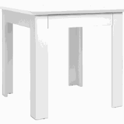 Eettafel met vierkant tafelblad van 80x80 cm en 1 opbergla - SKARA