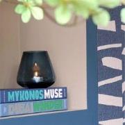 Tasman XS blue Ø13 x H12 cm