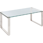 TILON - Salontafel - Zilver - Veiligheidsglas