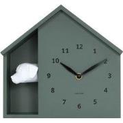 Karlsson - Wandklok Peeking Doggy - Jungle groen- Ø24,9cm