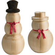KLARALVEN - Set van 2 kerstfiguren - Beige - Papier