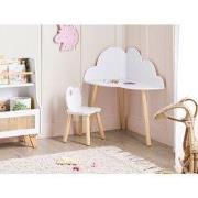 CLOUDY - Kindertafel en stoel set - Wit - MDF