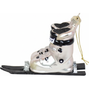 Xmas Hanger - Skifeet  - Silver/ Black - 13x5,5x8,5cm