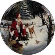 Clayre & Eef Onderzetters voor Glazen Ø 11x1 cm Wit Metaal