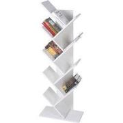 Ml-Design boekenplanken wit, met 8 niveaus in opbouw, 50x25x140 cm, ge...