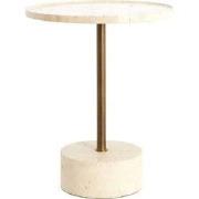 Bijzettafel Civita - Bruin - Ø41x53cm