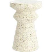 Bijzettafel Sella - Wit - Ø32x47cm