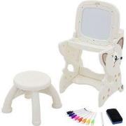 Kinderzitgroep 3in1 speeltafel met 2 schoolborden Kinderkrukje en acce...