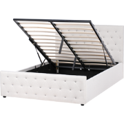 AMIENS  - Bed met opbergruimte - Beige - 140 x 200 cm - Polyester